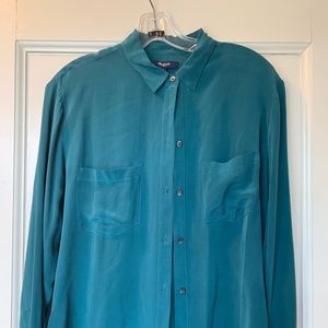 Madewell 100% silk button down
